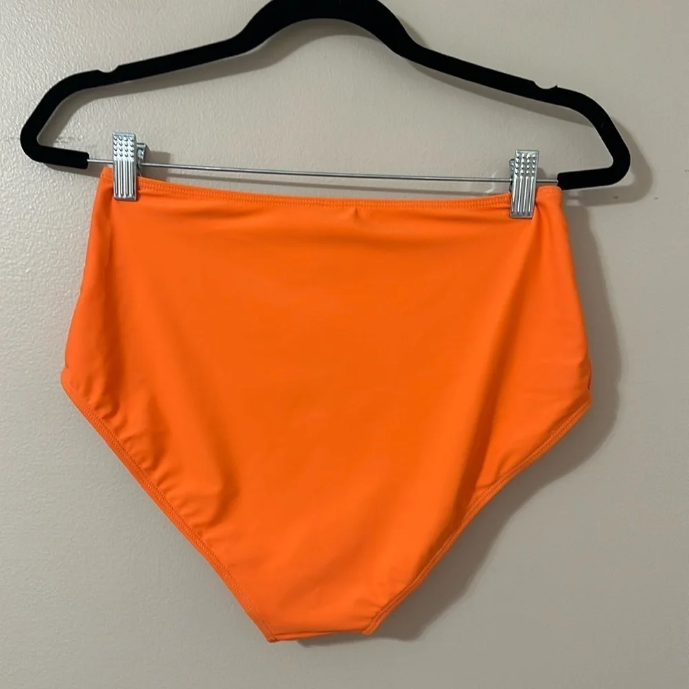 Kate Kasin Women’s 2-Piece Orange Tankini Swimsuit Sz Medium NWT Resortwear Chic - Picture 11 of 15